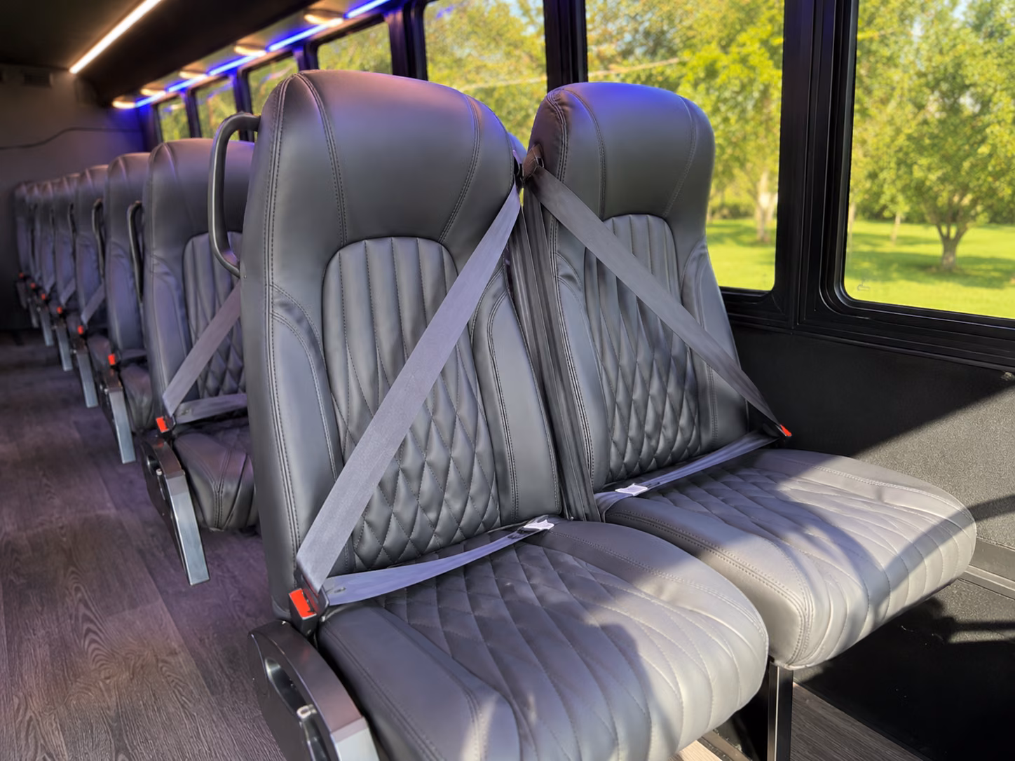 15 passenger minibus inside